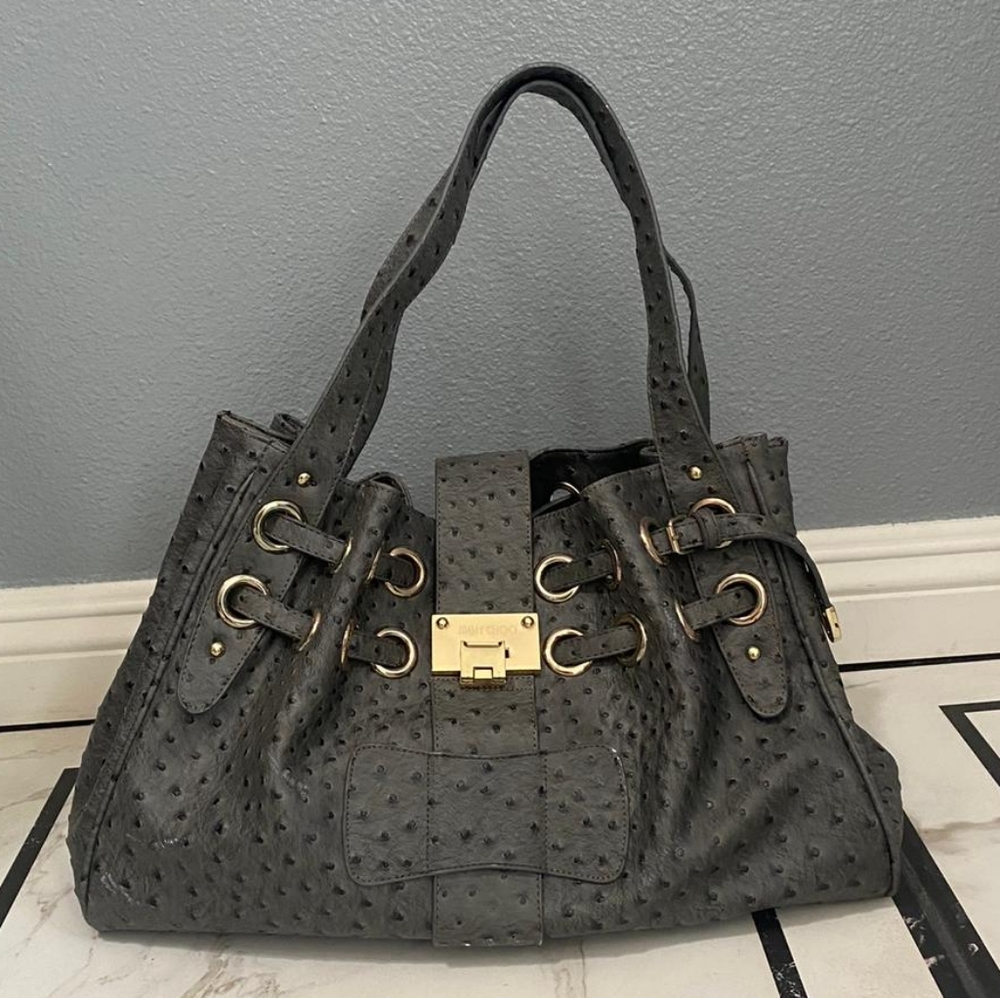 Jimmy Choo Ostrich leather Bag
